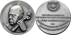 CASALS, Pablo 1876-1973 - AE-Medaille (50mm) ... 