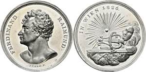 RAIMUND, Ferdinand 1790-1836 - Alu-Medaille ... 