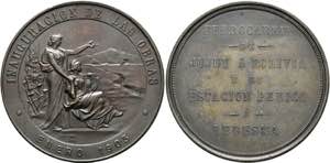 ARGENTINIEN - AE-Medaille (52mm) 1903 von ... 