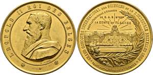 Brüssel - AE-Medaille (vergoldet) (64mm) ... 