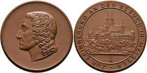 Meissen - Medaille aus rotem ... 