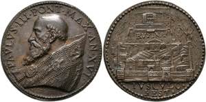 Paul III. 1534-1549 - AE-Medaille (37mm) ... 