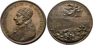 Benedikt XIII. 1724-1730 - AE-Medaille ... 