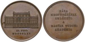 Budapest - Lot 2 Stück; a) AE-Medaille 1884 ... 