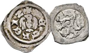 Rudolf v. Habsburg 1276-1281 - Lot 2 Stück; ... 