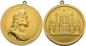 Karl VI. 1711-1740 - Goldmedaille 1716 auf ... 