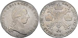 Josef II. 1765-1790 - 1/2 Kronentaler 1788 A ... 