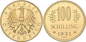 1. Republik 1918-1938 - 100 Schilling 1931 ... 