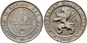 Leopold II. 1790-1792 - 5 Centimes 1900 FL ... 