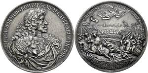 Leopold I. 1657-1705 - AE-Medaille (Galvano, ... 