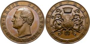 Franz Joseph 1848-1916 - AE-Medaille (67mm) ... 