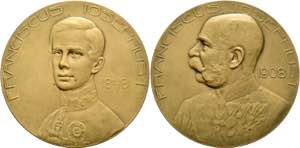 Franz Joseph 1848-1916 - AE-Medaille (61mm) ... 