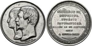 Napoleon III. 1852-1871 - AE-Medaille (50mm) ... 