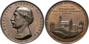 Bologna - AE-Medaille (55mm) 1880 von A. ... 