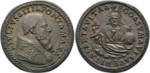 Julius III. 1550-1555 - AE-Medaille (27mm) ... 