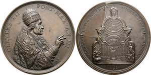 Clemens XII. 1730-1740 - AE-Medaille (71mm) ... 