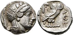 Athen - Tetradrachme (17,18 g), ca. 454-404 ... 