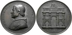 Pius IX. 1846-1878 - Zink-Medaille (62mm) ... 