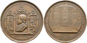 Pius IX. 1846-1878 - AE-Medaille (51mm) ... 