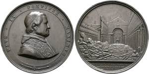 Pius IX. 1846-1878 - AE-Medaille (51mm) 1873 ... 