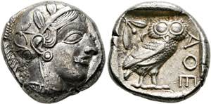 Athen - Tetradrachme (17,19 g), ca. 454-404 ... 