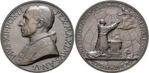 Pius XII. 1939-1958 - AE-Medaille (44mm) ... 