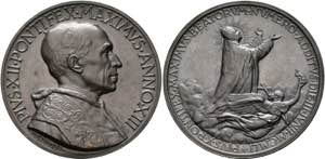 Pius XII. 1939-1958 - AE-Medaille (44mm) AN ... 