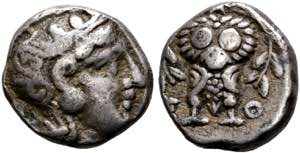 Athen - Triobol (2,09 g), ca. 353-294 v. ... 
