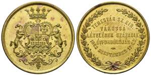 UNGARN - Lot 2 Stück; AE-Medaille 1885 auf ... 