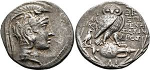 Athen - Tetradrachme (16,52 g), Magistrate ... 