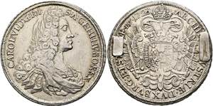 Karl VI. 1711-1740 - Taler 1723 Graz ... 