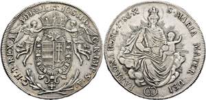 Josef II. 1765-1790 - 1/2 Madonnentaler 1786 ... 