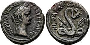 Nero (54-68) - Billon-Tetradrachme (12,83 ... 