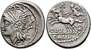 C. Coelius Caldus - Denarius (3,91 g), Roma, ... 