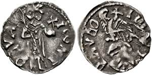 Mircea I. 1383-1418 - AR-Dukat (0,42g) o.J. ... 