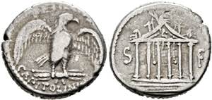 Petillius Capitolinus - Denarius (3,97 g), ... 