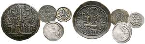 UNGARN - Lot 5 Stück; Kleinmünzen Bela II. ... 