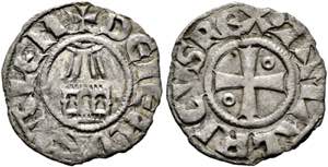 Amalrich I. 1163-1174 - Denar (0,82g) Av.: ... 
