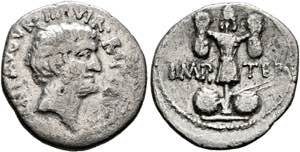 M. Antonius - Denarius (3,33 g), ... 