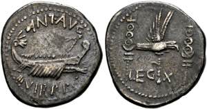 M. Antonius - Denarius (3,55 g), ... 