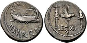 M. Antonius - Denarius (3,96 g), ... 