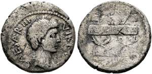 C. Caesar Octavianus - Denarius (3,06 g), ... 