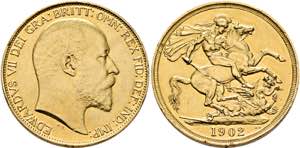 Eduard VII. 1901-1910 - 2 Pfund (15,98g) ... 
