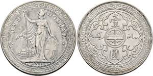 Georg V. 1910-1936 - Trade Dollar 1911 B ... 
