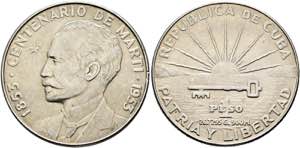 KUBA - Peso 1953 kl. Kratzer KM 29 - vzgl.+