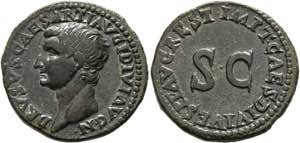 Drusus Minor (4-23 n.Chr.) - As (10,81 g), ... 