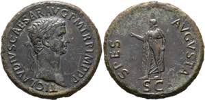Claudius (41-54) - Sestertius (30,72 g), ... 