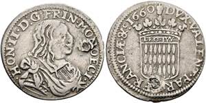 Honore II. 1604/1633-1662 - Luigino 1660 ... 