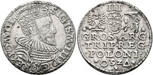 Sigismund III. 1587-1632 - 3 Gröscher 1592 ... 