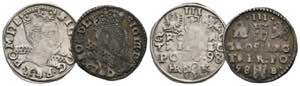 Sigismund III. 1587-1632 - Lot 2 Stück; 3 ... 